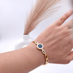 Studded Evil Eye Bracelet