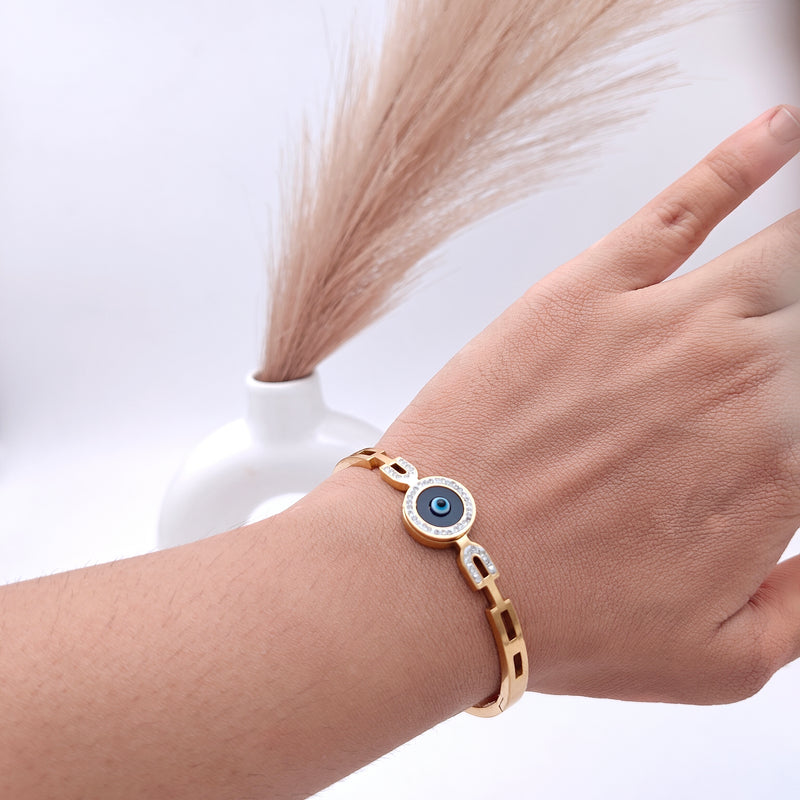 Studded Evil Eye Bracelet