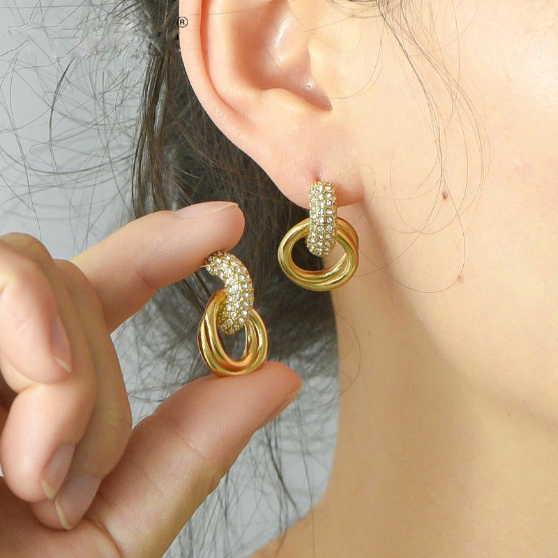 Urban Edge Studded Earrings
