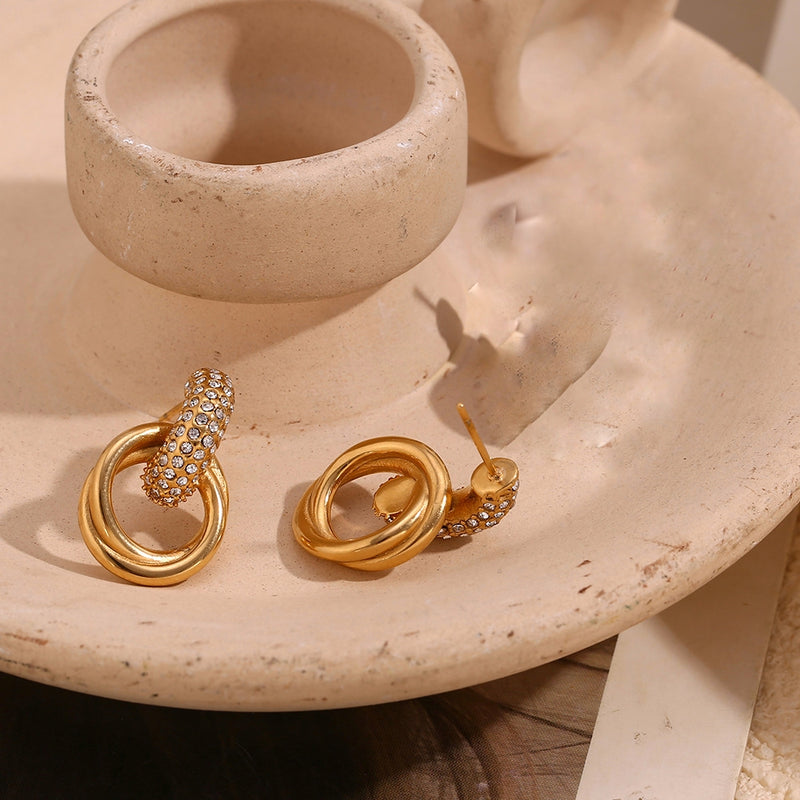 Urban Edge Studded Earrings