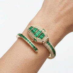 Green Snake Watch Bracelet