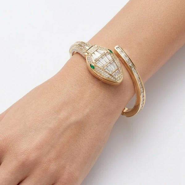 White Snake Watch Bracelet