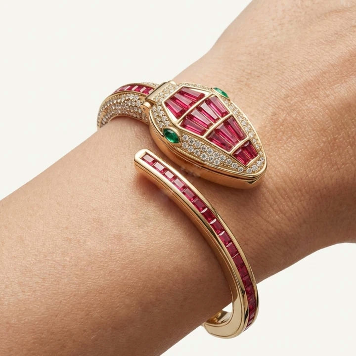 Red Snake Watch Bracelet