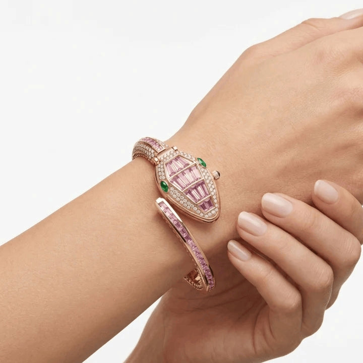 Pink Snaket Watch Bracelet