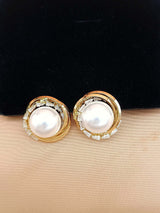 Faux Pearl Stud Earrings