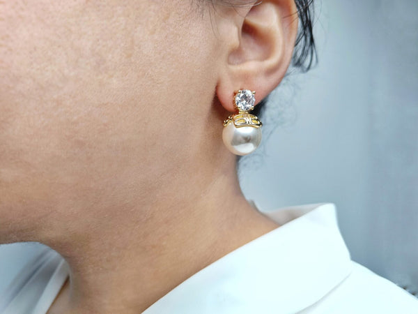 Pearl Clip on Earrings