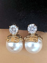 Pearl Clip on Earrings