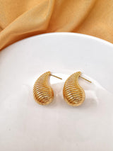Striped Tear Drop Earrings