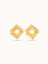 Double Square Earrings