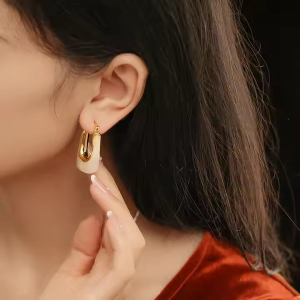 Acrylic Hoop Earrings