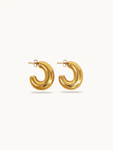 C-Shape Half Hoop Earrings