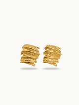 Hammered Square Earrings