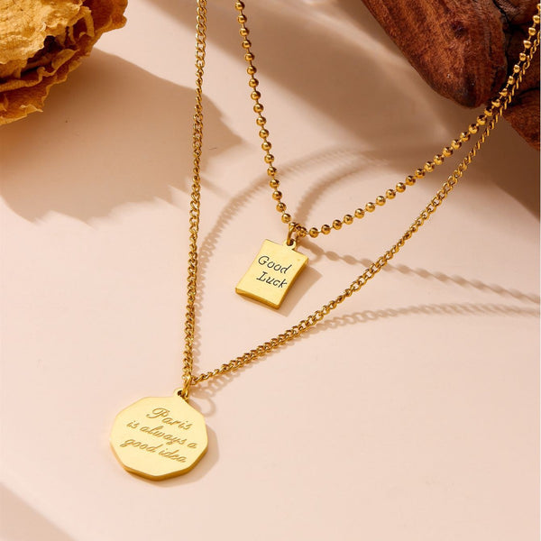 Paris Love Layered Necklace