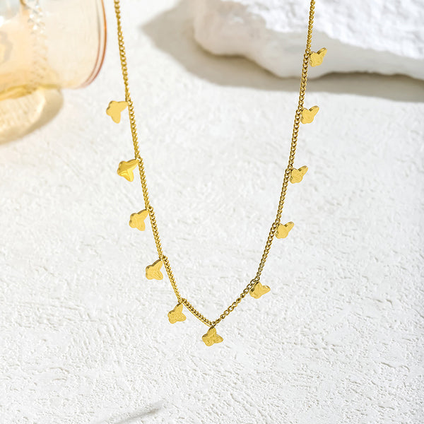 Dainty Butterfly Charm Necklace