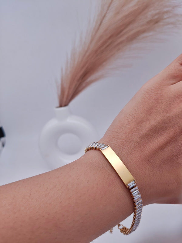 Cubic Zirconia Chain Bracelet
