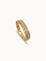 Cutwork Zircon Cuff Bracelet