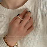White Bar Ring