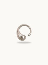 Bold Korean Cuff Ring (Silver)