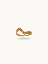 Chevron Cubic Zirconia Ring