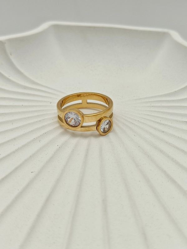 Moissanite Cubic Zirconia Ring
