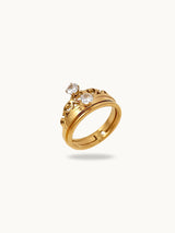 Studded Crown Ring