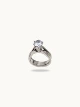 Silver Lucida Solitaire Ring