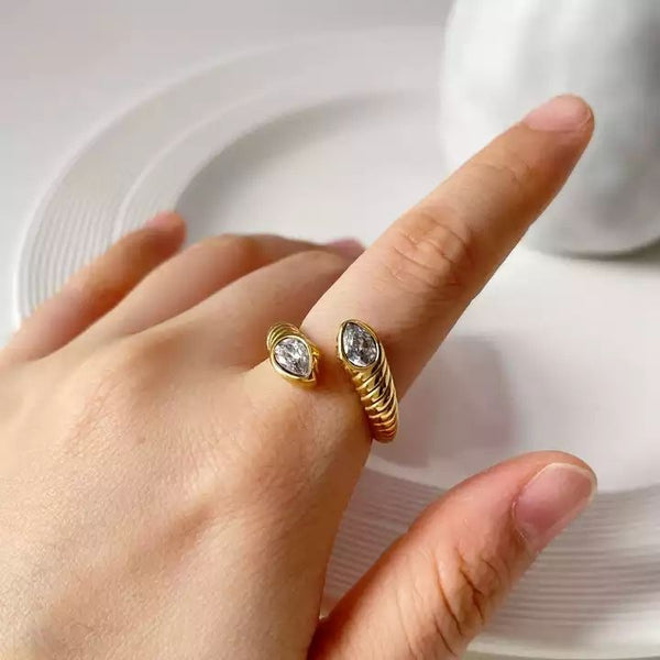Dainty Snaky Adjustable Ring