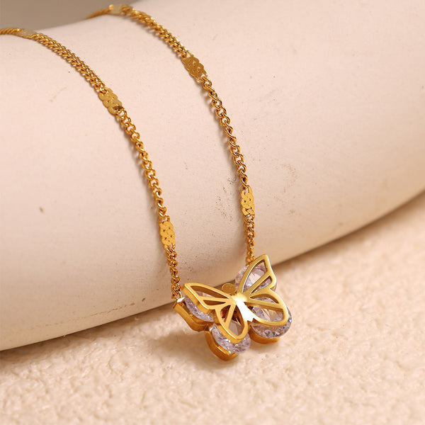 Butterfly Pendant Necklace
