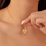 Ancient Heart Openable Necklace