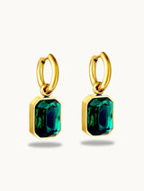 Emerald Green Hanging Earrings
