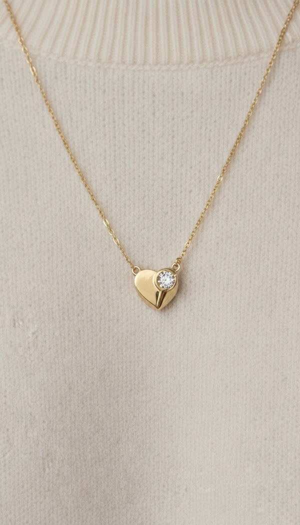 Key to Heart Pendant Necklace