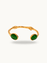 Luxury Stone Cuff Bracelet (green)