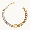 Baguette Cubic Zirconia Chain Bracelet