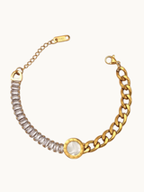 Baguette Cubic Zirconia Chain Bracelet
