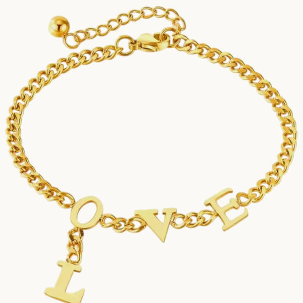 Modern LOVE Chain Bracelet