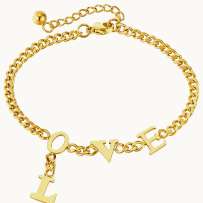 Modern LOVE Chain Bracelet