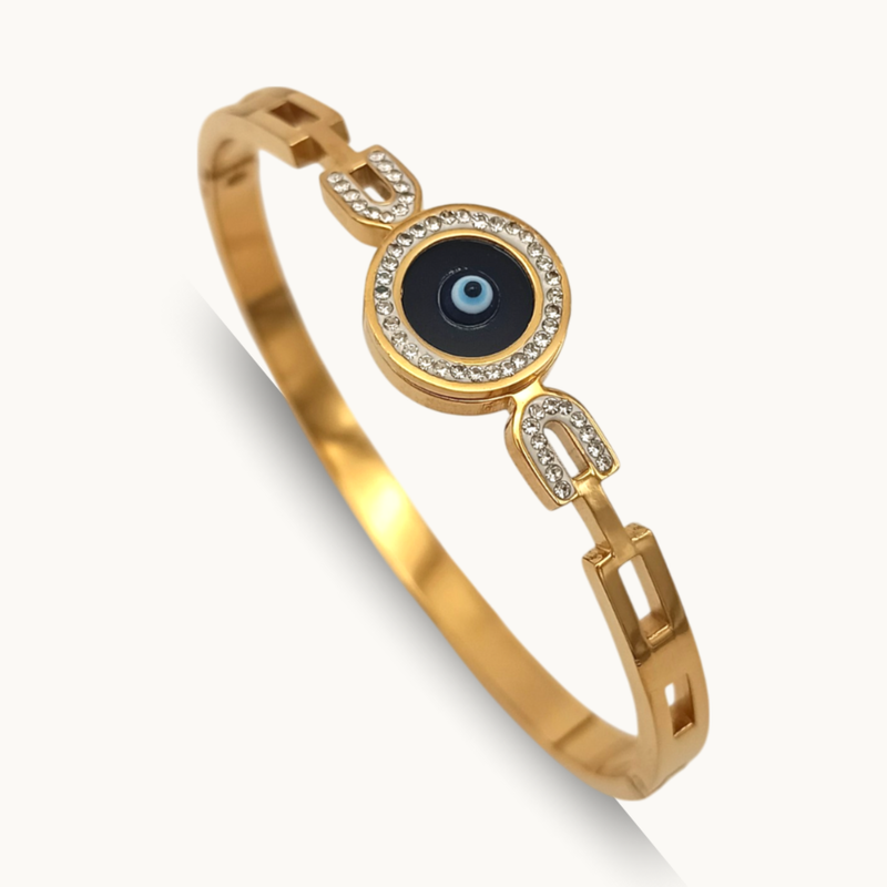 Studded Evil Eye Bracelet