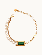 Emerald Green Chain Bracelet