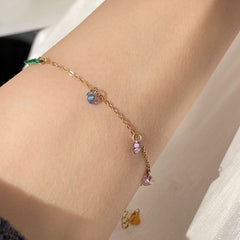 Multi Colour Charms Bracelet