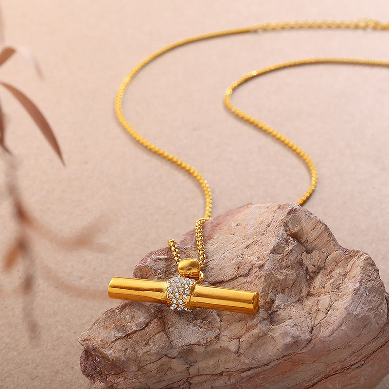 T-Bar Pendant Necklace