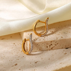 Evoke Studded Hoop Earrings
