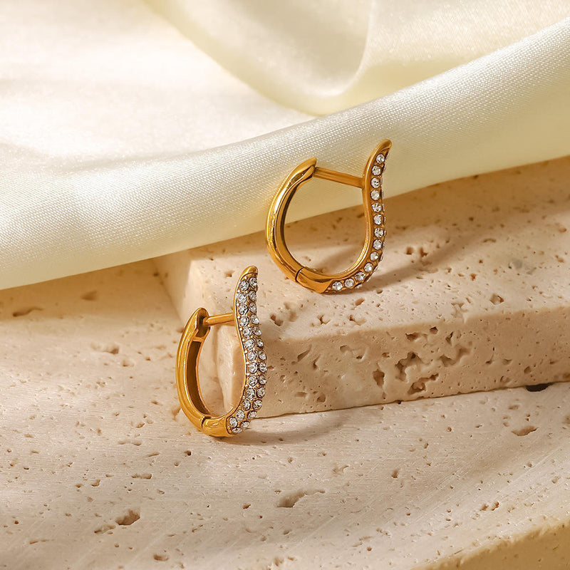 Evoke Studded Hoop Earrings