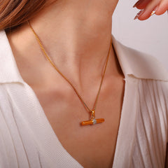 T-Bar Pendant Necklace