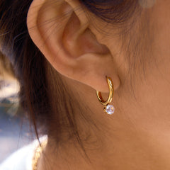Soft Shine Huggie Earrings