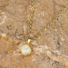Fire Opal Necklace