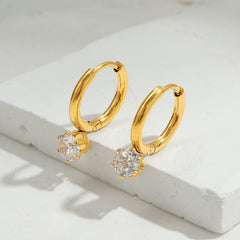 Soft Shine Huggie Earrings