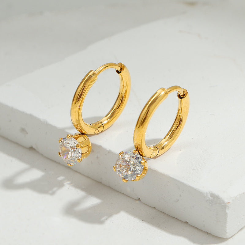 Soft Shine Huggie Earrings