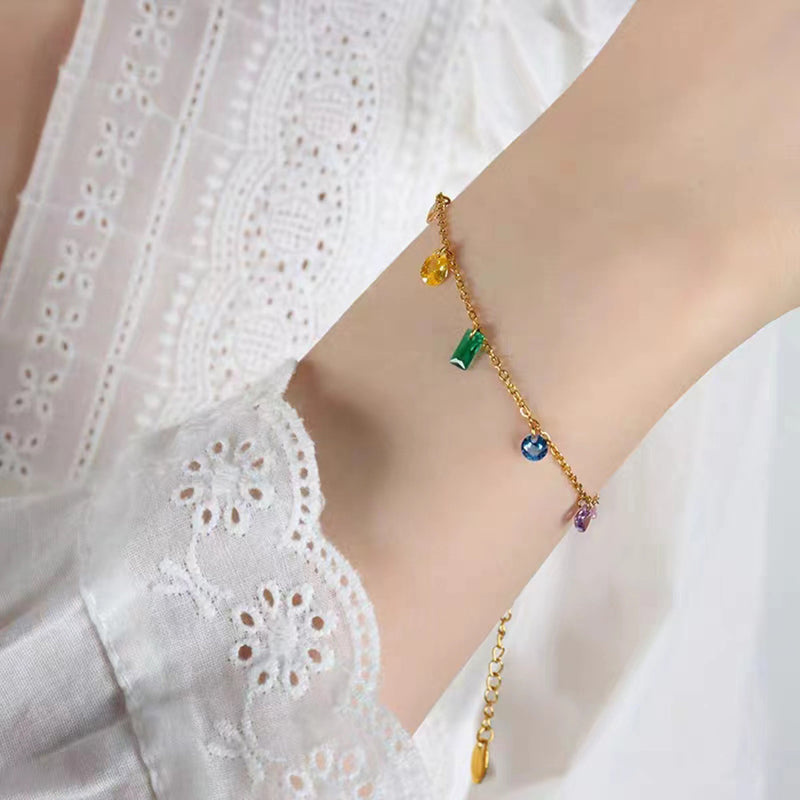 Multi Colour Charms Bracelet