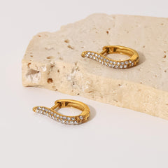 Evoke Studded Hoop Earrings