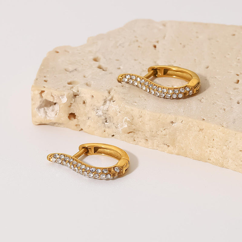 Evoke Studded Hoop Earrings